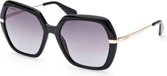 Max & Co. MO0063 01B Womens Sunglasses Black Size 57