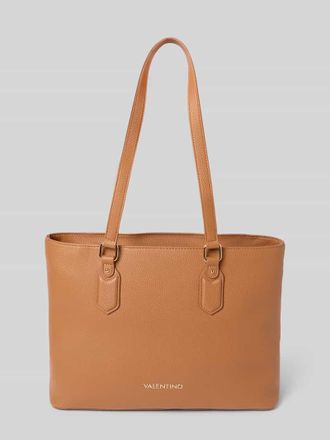 Valentino Handbags Shopping Bag mit Logo-Applikation Modell Brixton in Cognac, Gr&ouml;&szlig;e 1