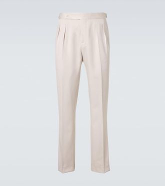 Brunello Cucinelli Silk straight pants