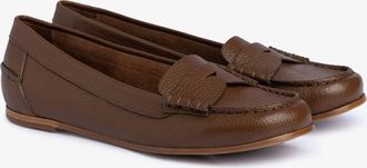 Pedro Garcia Brown leather ballet-style loafer | Inara | Fall-winter 26 |