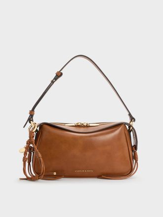 Charles & Keith Mini Haylen Braided-Charm Shoulder Bag