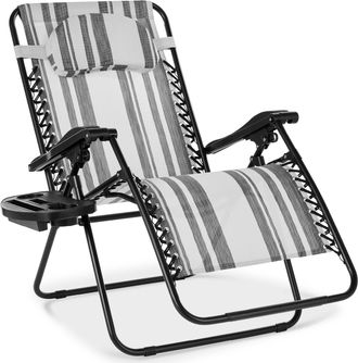 Best Choice Products Oversized Zero Gravity Chair, Folding Outdoor Patio Lounge Recliner w/ Cup Holder