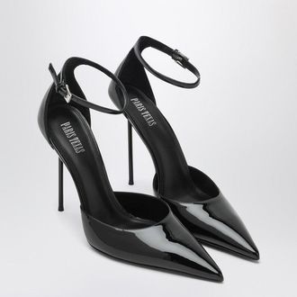 PARIS TEXAS Lidia Pumps aus schwarzem Lackleder