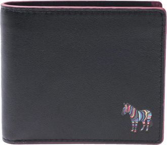 Paul Smith Zebra Patch Billfold W/coin - male - Paul Smith - Wallets & Cardholders - Black - ONE SIZE - Accessories