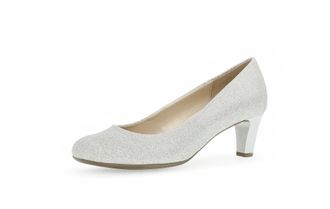 Gabor Women Court Shoes, Ladies Classic Court Shoes,Wedding Pump,Evening Shoes,Festive,Elegant,Comfortable,Noble,Silver (Silber) / 60,38 EU / 5 UK