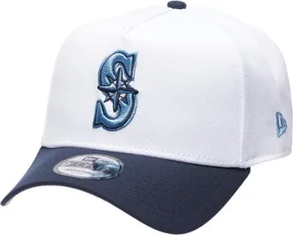 New Era Womens Seattle Mariners Mariners 9Forty A-Frame Cap - Adult White/Navy/Blue