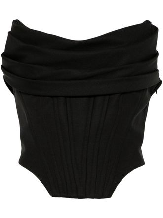 Giuseppe Di Morabito pleat-detail bustier - Black