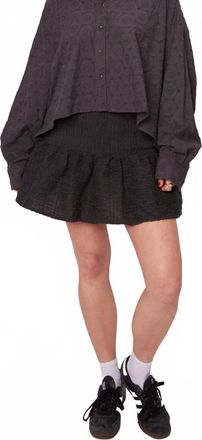 Acacia Tove Mini Skirt In Licorice