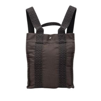 Herm&egrave;s Pre-owned Backpacks, female, Brown, Size: ONE SIZE Pre-owned Herline PM Backpack