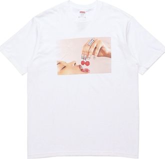 SUPREME SS20 Week 1 Cherries Tee Cherry Short Sleeve Unisex White SUP-SS20-285