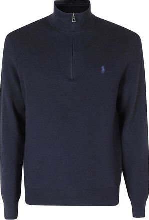 Polo Ralph Lauren Half-Zip Pullover - Heren - Coltruien - Blauw - XL - Katoen - Truien & Vesten