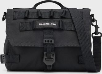 Men's Army Messenger Bag in Black | Balenciaga US