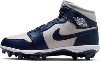 Nike Jordan Mens Jordan 1 Mid TD Football Cleat in Grey | FJ6805-004