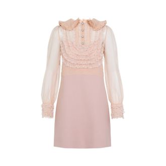 Valentino Pink Silk Mini Dress-Donna