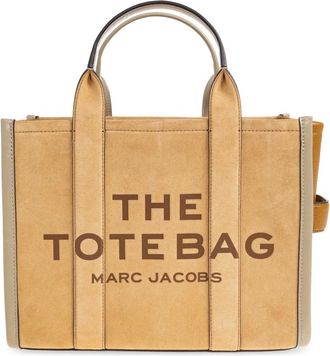 Marc Jacobs Handbags, female, Brown, Size: ONE SIZE Suede Medium Tote