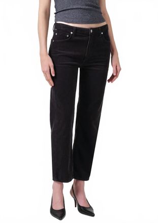 Citizens Of Humanity Zurie Ankle Corduroy Jeans In Cracked Pepper