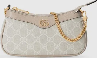 Gucci Ophidia Mini Bag, White, GG Canvas