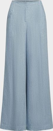 TWP Demie Wide-Leg Hemp Trousers