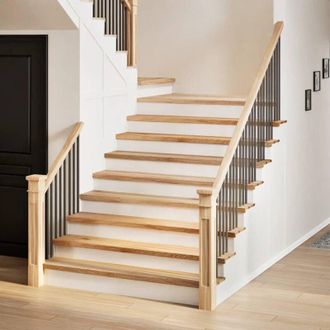 vidaXL Vidaxl - Pelda&ntilde;os De Escalera 4 Uds Madera Maciza 120x25x2 Cm
