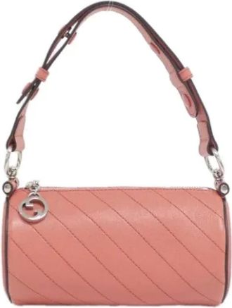 Gucci Pre-owned Shoulder Bags, female, Pink, Size: ONE SIZE Pre-owned Leather gucci-bags