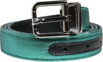 Dolce & Gabbana Mens Green Belt - Dark Green - Size 100 cm