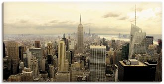 Artland Leinwandbild »Skyline Manhattan - New York« Amerika 1 Stk. tlg. als Alubild, Outdoorbild, Leinwandbild, Poster, Wandaufkleber