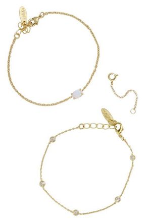 Ettika Set of 2 Bracelets in Gold at Nordstrom