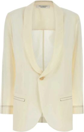 Philosophy di Lorenzo Serafini Polyester Blend Blazer - Dames - Blazers - Beige - XS - Polyester - Jassen