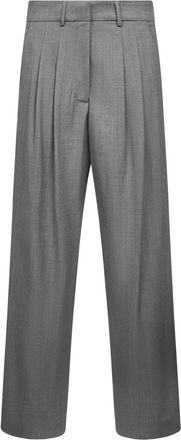 Pantaloni Torino pleated-front trousers - Grey