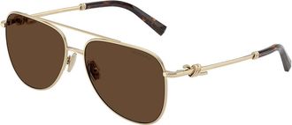 Tiffany & Co. TF3116 61933G Womens Sunglasses Gold Size 59