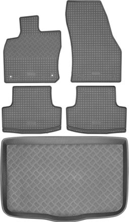 OEM Juego De Alfombrillas De Goma Para Coche Y Maletero Para Audi Q2 I Ga Crossover (2016)