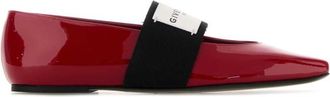 Givenchy Red Leather Ballet Flats