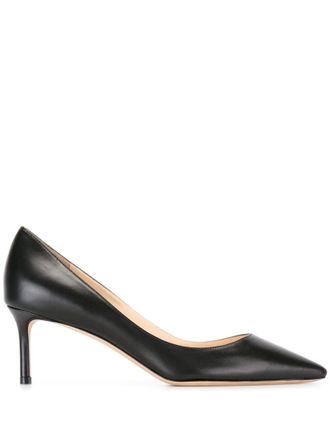 Jimmy Choo London Black Leather Pumps