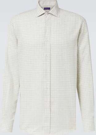 Ralph Lauren Purple Label Checked cotton shirt