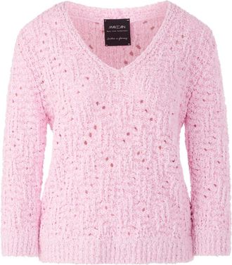 Marc Cain Jersey Grueso de Punto Fabricado en Alemania - Knitwear - Mujer - Rosa - M