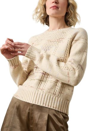 Lilla P Open Stitch Crewneck Sweater