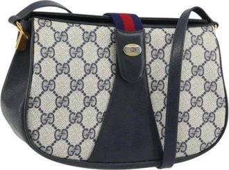 Gucci Pre-owned Plastic Cross Body Tas - Dames - Vintage Schoudertas - Blauw - ONE Size - Vintage
