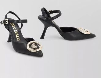 Just Cavalli leather heeled sandals