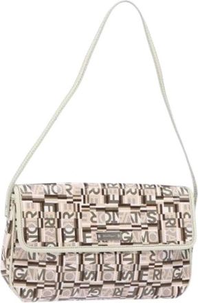 Ferragamo Tweedehands leren handtassen - Dames - Vintage Schoudertas - Beige - ONE Size - Vintage