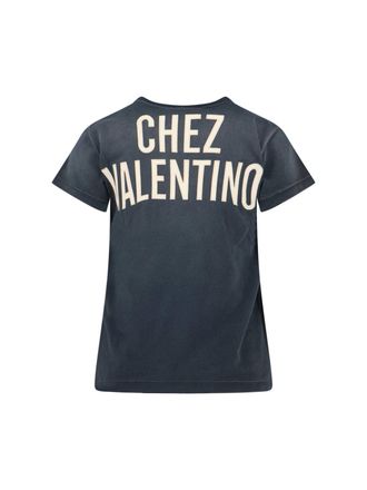 Valentino Womens T-Shirts And Polos Black Cotton