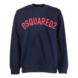 Dsquared2 Sweatshirts, male, Blue, Size: L Italian Made Sweatshirts for Men