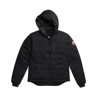 Canada Goose Down Jackets, male, Black, Size: M Lodge Hoody