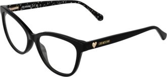 Love Moschino Zwarte Cat Eye Optische Frames - Dames - Brillen - Zwart - ONE Size - Accessoires