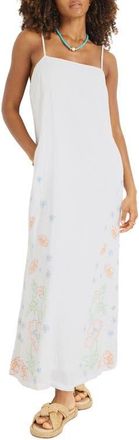 Vitamin A Rhea Embroidered Sundress in White at Nordstrom, Size Xx-Small