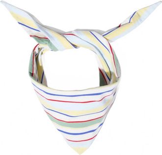 Kule Womens Tate Self-Tie Scarf In Rainbow Multistripe