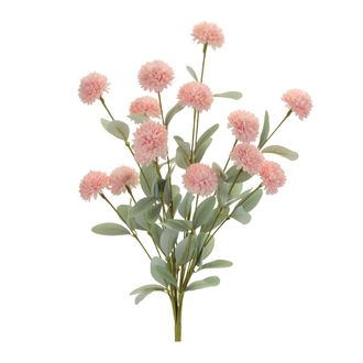 Melrose International Mini Mum Floral Bush (Set of 4) - Pink, Green