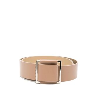 D.exterior Belts, female, Beige, Size: S Square-Buckle Belt