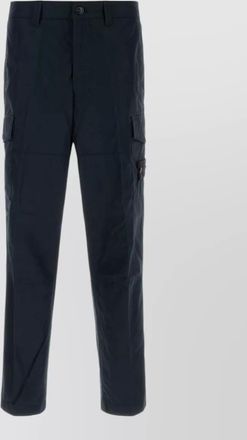 Stone Island cotton cargo trousers belt loops pockets