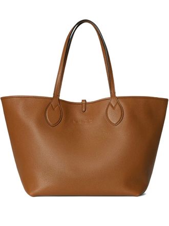 Gucci Omkeerbare leren shopper met GG-patroon - Bruin