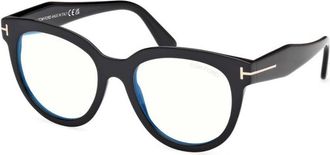 Tom Ford Blue Light Block Butterfly Ladies Eyeglasses FT5987-B 001 52